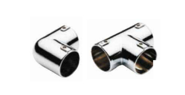 L and T Tube Flange - With Screw